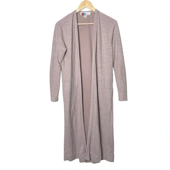 Free People Beach Bicoastal Long Duster Cardigan Sweet Whisper XS - Picture 4 of 12